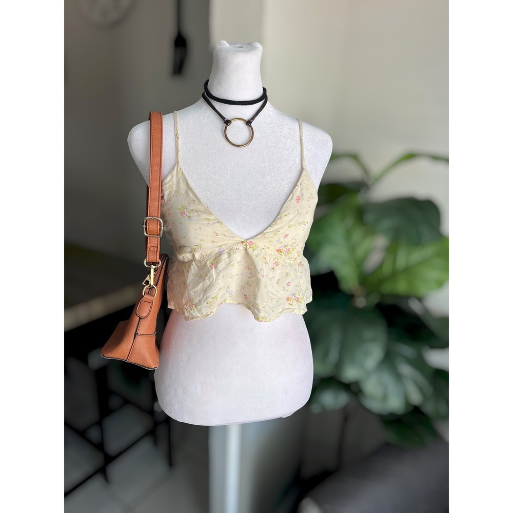 Sky & Sparrow Floral Crop Top - Size S